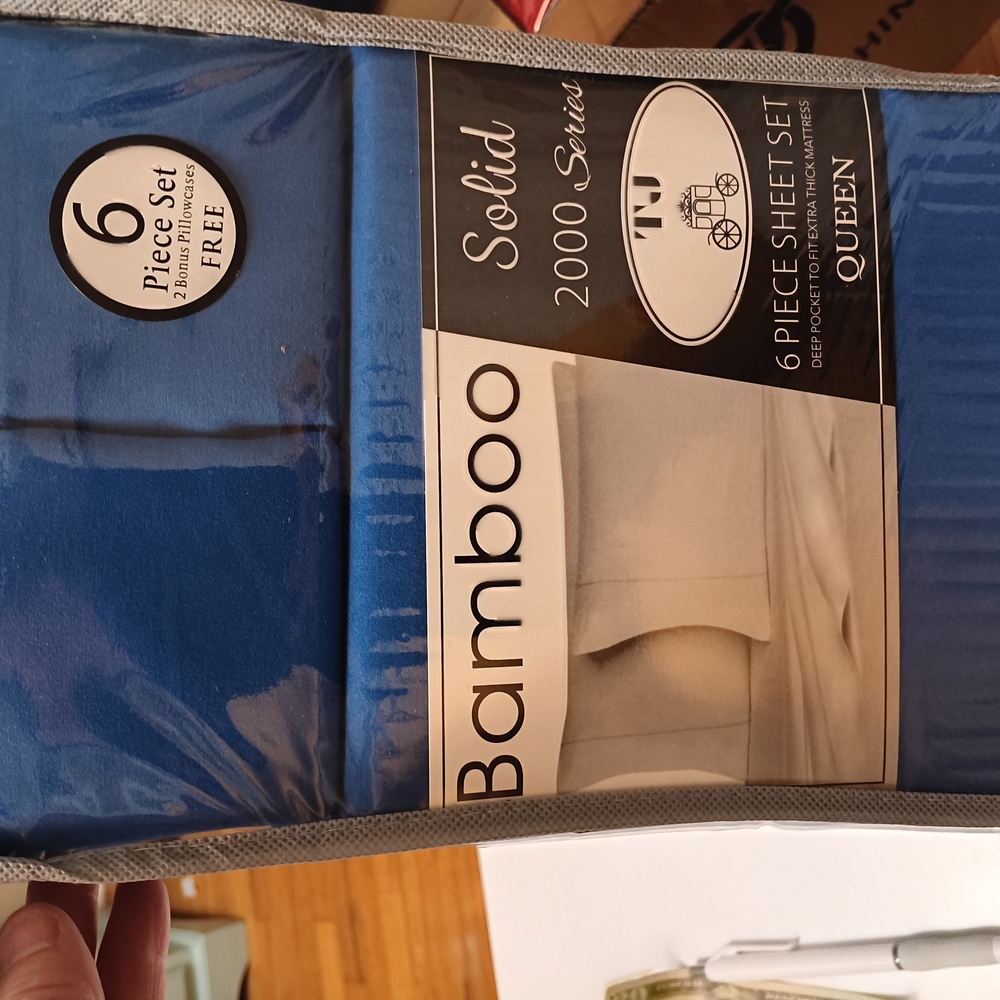 Bamboo Traders Blue Bedding Sheet Set